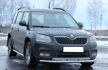 Skoda Yeti 2009–2017 Predný ochranný rám ST008 (nerez) fotografia 3