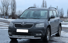 Skoda Yeti 2009–2017 Predný ochranný rám ST008 (nerez) fotografia 2