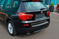 BMW X3 F25 2011–2018 Nerezový kryt zadného nárazníka OmsaLine (matný) fotografia 5