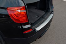 BMW X3 F25 2011–2018 Nerezový kryt zadného nárazníka OmsaLine (matný) fotografia 8