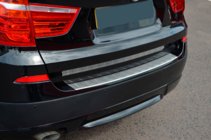 BMW X3 F25 2011–2018 Nerezový kryt zadného nárazníka OmsaLine (matný) fotografia 7