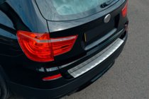 BMW X3 F25 2011–2018 Nerezový kryt zadného nárazníka OmsaLine (matný) fotografia 1