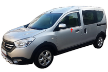 Dacia Dokker 2013–2022 Okenné lišty (2 ks, nerez) fotografia 1