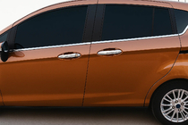 Ford B-Max 2012–2017 Chrómové kryty kľučiek dverí (4 ks, nerez) fotografia 1