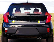 Kia Picanto 2011–2016 Nerezová lišta hrany kufra fotografia 1