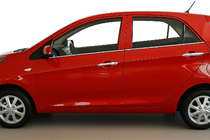 Kia Picanto 2011–2016 Okenné lišty (4 ks, nerez) fotografia 1