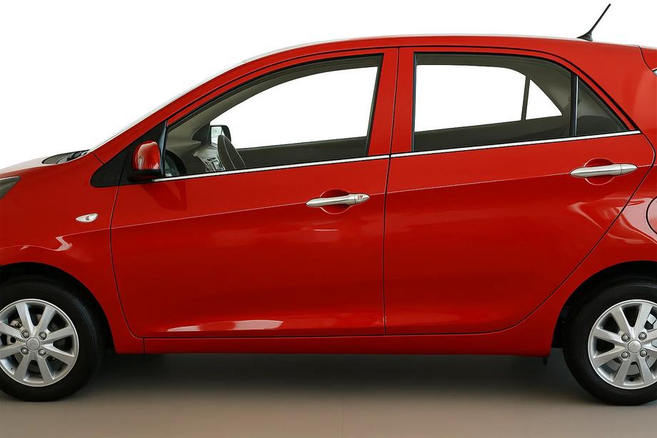Kia Picanto 2011–2016 Okenné lišty (4 ks, nerez) Image