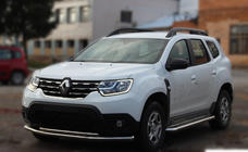 Dacia Duster 2008–2018 Predný ochranný rám ST014 (nerez) fotografia 2