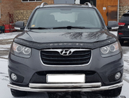 Hyundai Santa Fe 2 2006–2012 Predný ochranný rám ST014 (nerez) fotografia 1