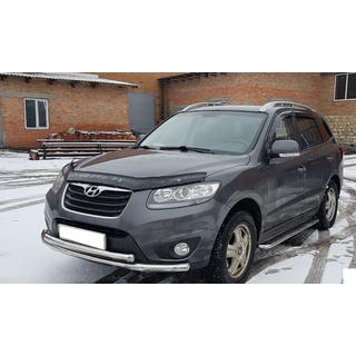 Predný ochranný rám ST014 (nerez) Hyundai Santa Fe 2 2006–2012 fotografia 2