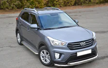Hyundai Creta 2014–2020 Predný ochranný rám ST014 (nerez) fotografia 1