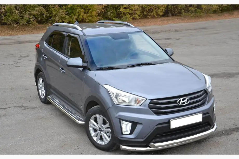 Hyundai Creta 2014–2020 Predný ochranný rám ST014 (nerez) Image