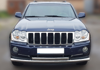 Jeep Grand Cherokee WK 2004–2010 Predný ochranný rám ST014 (nerez) Ø60/42 mm fotografia 1