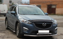 Mazda CX-5 2012–2017 Predný ochranný rám ST014 (nerez) Ø60/42 mm fotografia 2