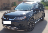 Mitsubishi Outlander 2006–2012 Predný ochranný rám ST014 (nerez) Ø60/42 mm fotografia 2