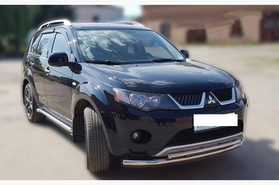 Mitsubishi Outlander 2006–2012 Predný ochranný rám ST014 (nerez) Ø60/60 mm Fotografia 3