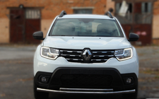 Renault Duster 2008–2017 Predný ochranný rám ST014 (nerez) fotografia 1