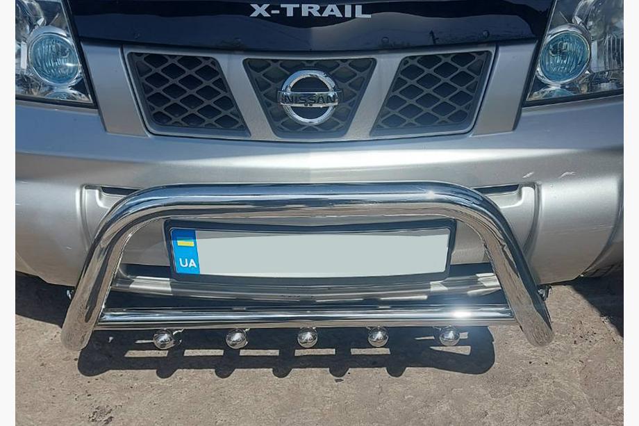 Nissan X-trail T30 2002–2007 Predný ochranný rám QT006 (nerez) Image