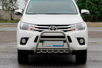 Toyota Hilux 2015– Predný ochranný rám QT006 (nerez) fotografia 1