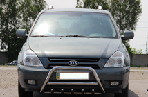 Kia Carnival 2002–2013 Predný ochranný rám WT003 (nerez) fotografia 1