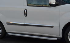 Opel Combo 2012–2018 Dverné lišty (4 ks, nerez) OmsaLine – talianska nehrdzavejúca oceľ fotografia 2