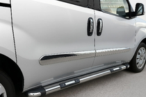 Opel Combo 2012–2018 Dverné lišty (4 ks, nerez) OmsaLine – talianska nehrdzavejúca oceľ fotografia 6