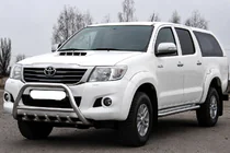 Toyota Hilux 2006–2015 Predný ochranný rám WT003 (nerez) fotografia 2