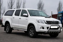 Toyota Hilux 2006–2015 Predný ochranný rám WT003 (nerez) fotografia 3