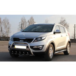 Predný ochranný rám WT004 (nerez) Kia Sportage 2010–2015 fotografia 3