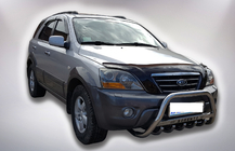 Kia Sorento I BL 2002–2009 Predný ochranný rám WT004 (nerez) fotografia 3