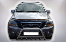 Kia Sorento I BL 2002–2009 Predný ochranný rám WT004 (nerez) fotografia 1