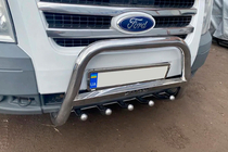 Ford Transit 2000–2014 Predný ochranný rám WT004 (nerez) fotografia 3