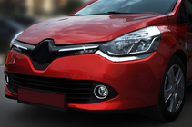 Renault Clio IV 2012–2019 OmsaLine lišty na masku chladiča (2 ks, nerez) Chróm fotografia 1