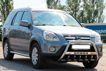Honda CRV 2001–2006 Predný ochranný rám WT004 (nerez) fotografia 3