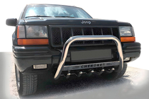 Jeep Grand Cherokee WJ 1999–2004 Predný ochranný rám WT004 (nerez) fotografia 1