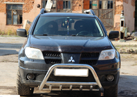 Mitsubishi Outlander 2001–2006 Predný ochranný rám WT003 (nerez) fotografia 1
