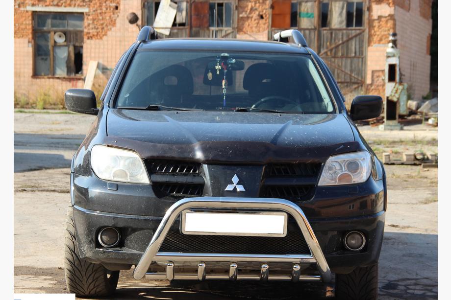 Mitsubishi Outlander 2001–2006 Predný ochranný rám WT003 (nerez) Image