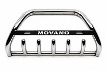 Opel Movano 2004–2010 Predný ochranný rám WT004 (nerez) fotografia 1