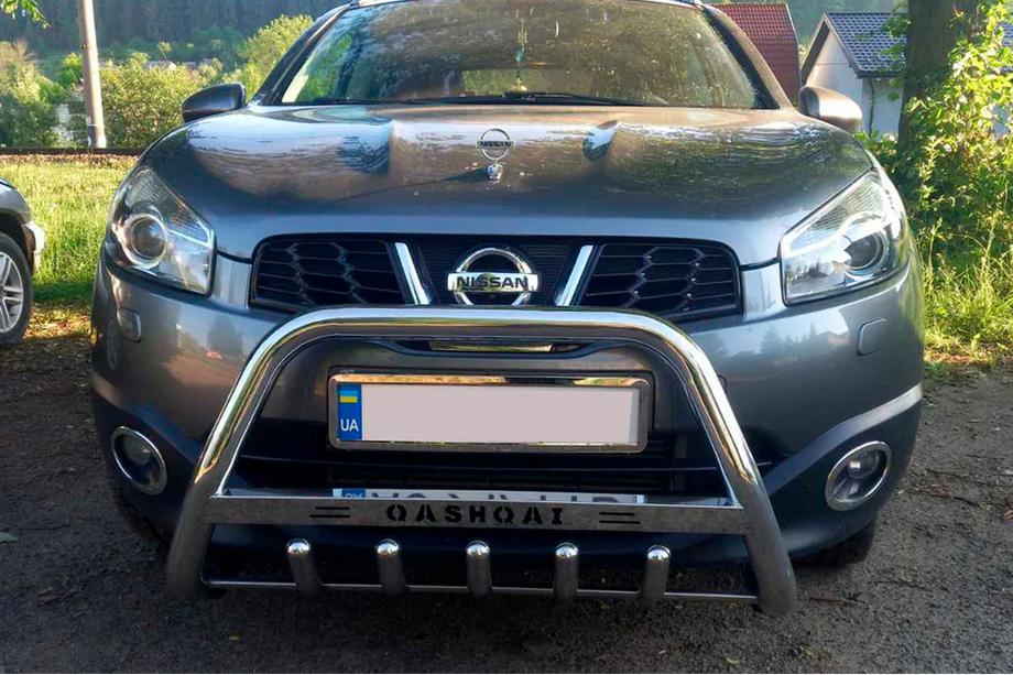 Nissan Qashqai 2010–2014 Predný ochranný rám WT004 (nerez) Image