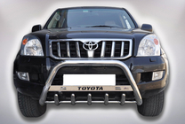 Toyota Land Cruiser Prado 120 2002–2009 Predný ochranný rám WT004 (nerez) fotografia 1