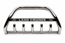 Toyota Land Cruiser Prado 120 2002–2009 Predný ochranný rám WT004 (nerez) fotografia 2