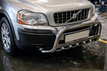 Volvo XC90 2002–2014 Predný ochranný rám WT004 (nerez) fotografia 4