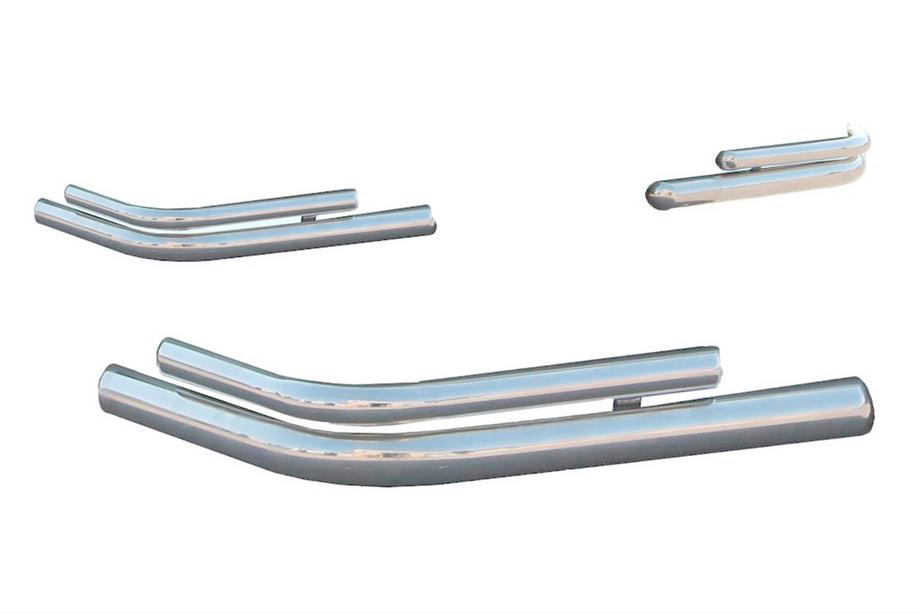Volkswagen Caddy 2004–2010 Zadné dvojité rohové oblúky AK003-double (2 ks, nerez) Image