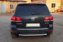 Volkswagen Touareg 2002–2010 Zadný ochranný rám AK002 (2 ks, nerez) fotografia 5