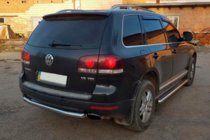Volkswagen Touareg 2002–2010 Zadný ochranný rám AK002 (2 ks, nerez) fotografia 8