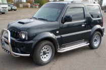 Suzuki Jimny 1998–2018 Predný ochranný rám QT007-Exclusive (s nápisom, nerez) fotografia 6