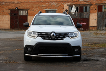 Renault Duster 2018–2024 Predný ochranný rám F3-10 (nerez) fotografia 2
