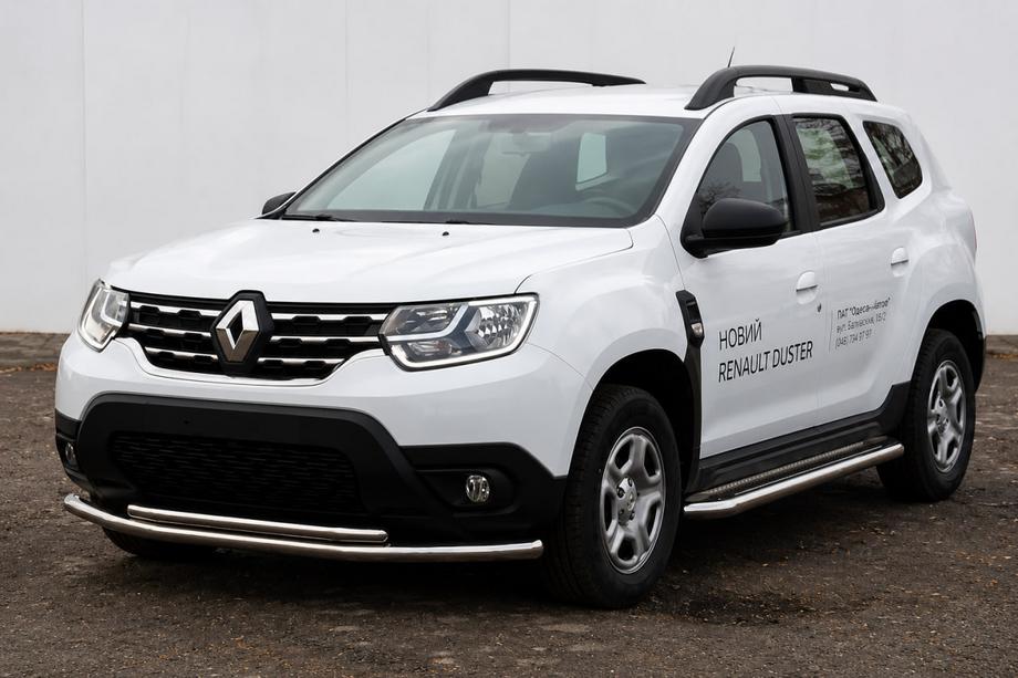 Renault Duster 2018–2024 Predný ochranný rám F3-10 (nerez) Image
