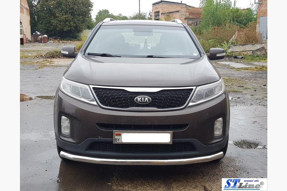 Kia Sorento II XM 2009–2014 Predný ochranný rám ST008 (2013-2015, nerez) Fotografia 3