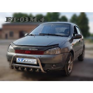 Nerezový predný ochranný rám (bullbar) WT003 (60 mm) fotografia 3